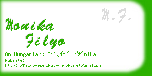 monika filyo business card